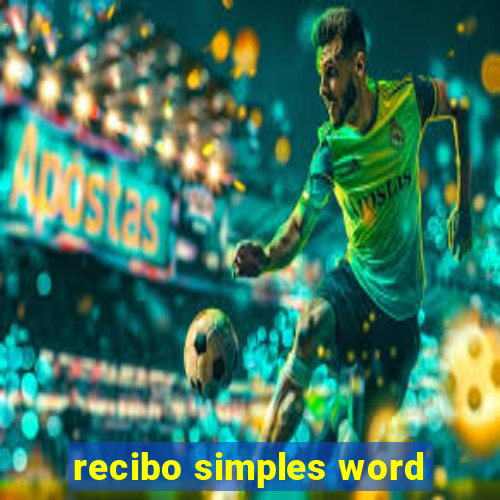 recibo simples word